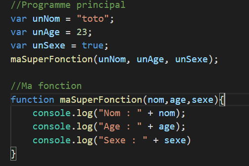 fonction et  programmation JavaScript 2