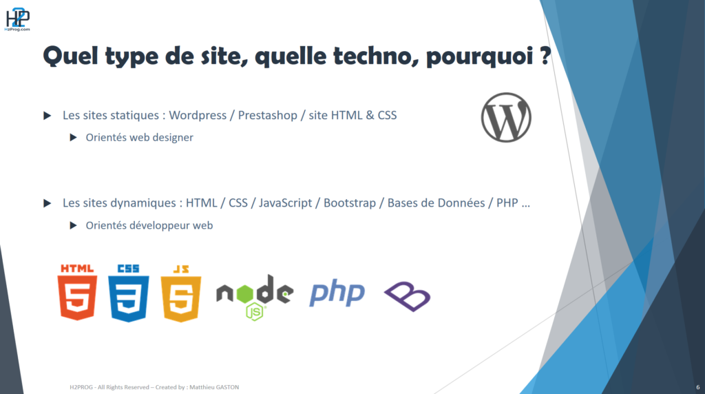 les technologies du web