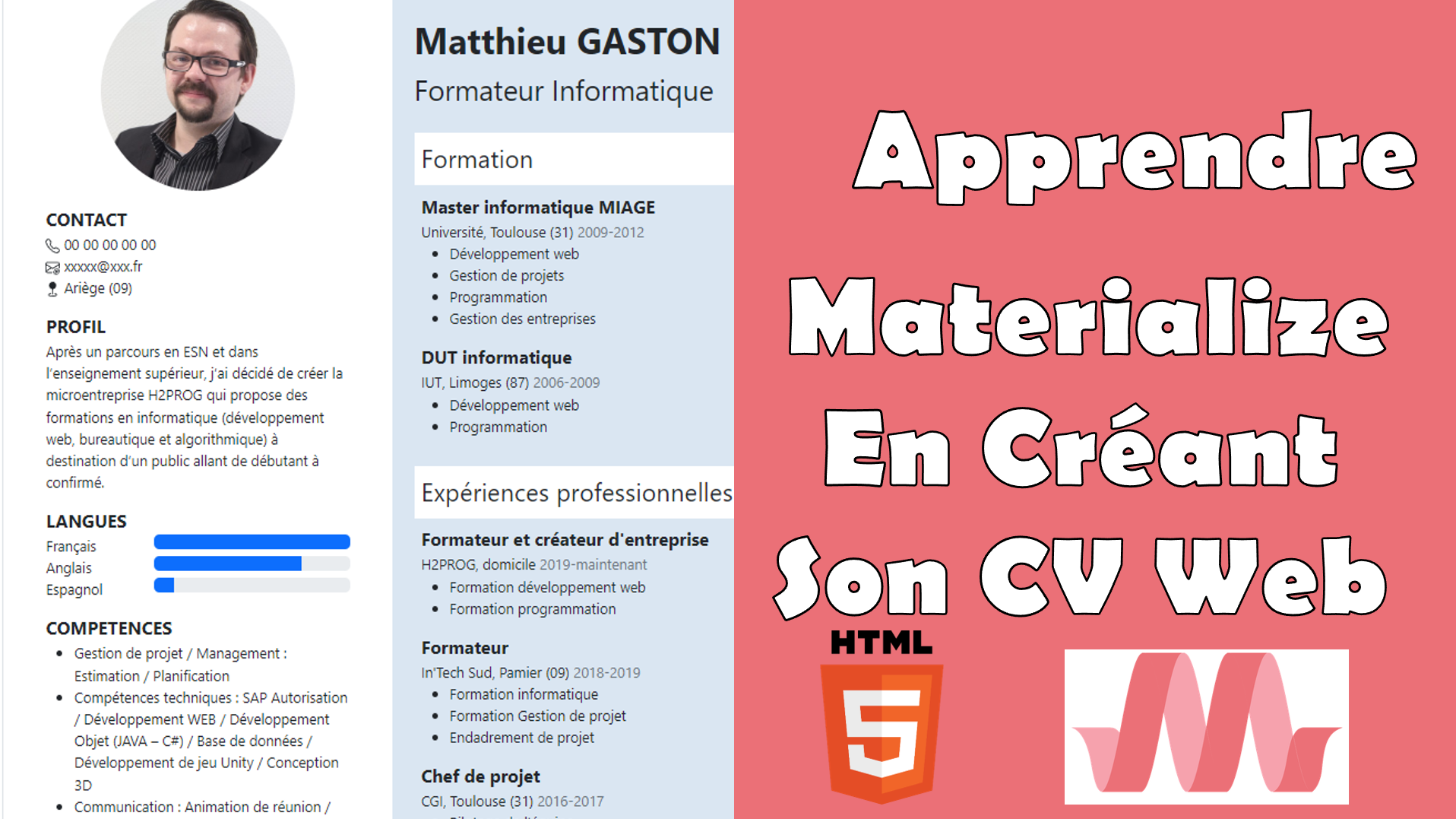 Tutoriel Materialize cv